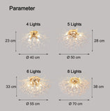 Premium Dandelion Crystal Ceiling Light for Bedroom