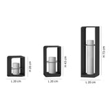 Modern Solar Garden Light LED Black for Pathway