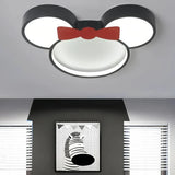 Mouse-inspired LED ceiling light for a child's bedroom, design B