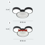 Dimensions of cartoon mouse LED ceiling light for children's room