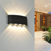 Modern Outdoor Up Down Wall Light Waterproof Metal for Exterior Wall