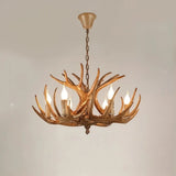 Rustic Deer Antler Chandelier for Dining Rooms, Anti Glare