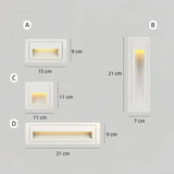 Modern Outdoor Step Light with Motion Sensor for Exterior Walls