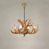 Rustic Deer Antler Chandelier for Dining Rooms, Anti Glare