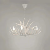 Rustic Deer Antler Chandelier for Dining Rooms, Anti Glare