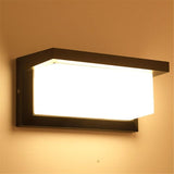 Outdoor Cube Wall Light Waterproof Black for Exterior Walls