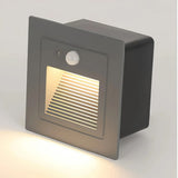 Modern Outdoor Step Light with Motion Sensor for Exterior Walls