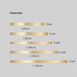 Minimalist Linear Wall Light Dimmable Metal for Living Room