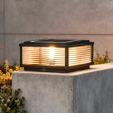 Modern Solar Garden Pillar Light Glass for Garden, Waterproof