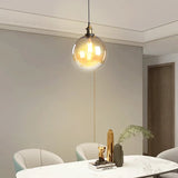 Vintage Glass Pendant Lighting Dimmable for Dining Room