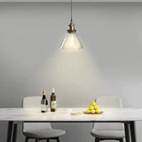 Vintage Glass Pendant Lighting Dimmable for Dining Room