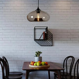 Retro Colorful Glass Pendant Light LED Dimmable for Dining Rooms