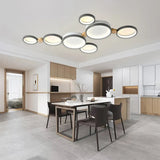 Nordic Flush Ceiling Light Metal Dimmable for Living Room
