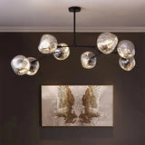 Modern Lava Chandelier Metal for Living Room, Height Adjustable