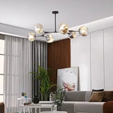 Modern Lava Chandelier Metal for Living Room, Height Adjustable