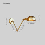 Bronze Swing Arm Industrial Wall Lights - Clowas