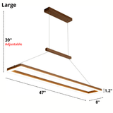 Line Rectangular Pendant Ceiling Lights for Dining Room
