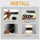 Modern Outdoor Up Down Wall Light Waterproof Metal for Exterior Wall