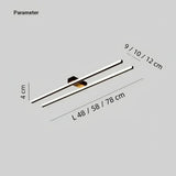Linear ceiling light available in 48 cm, 58 cm and 78 cm