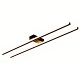Hardwired installation of a linear semi-flush ceiling light