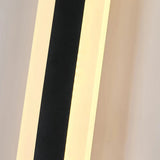 Close-up of the black metal body of the outdoor wall light