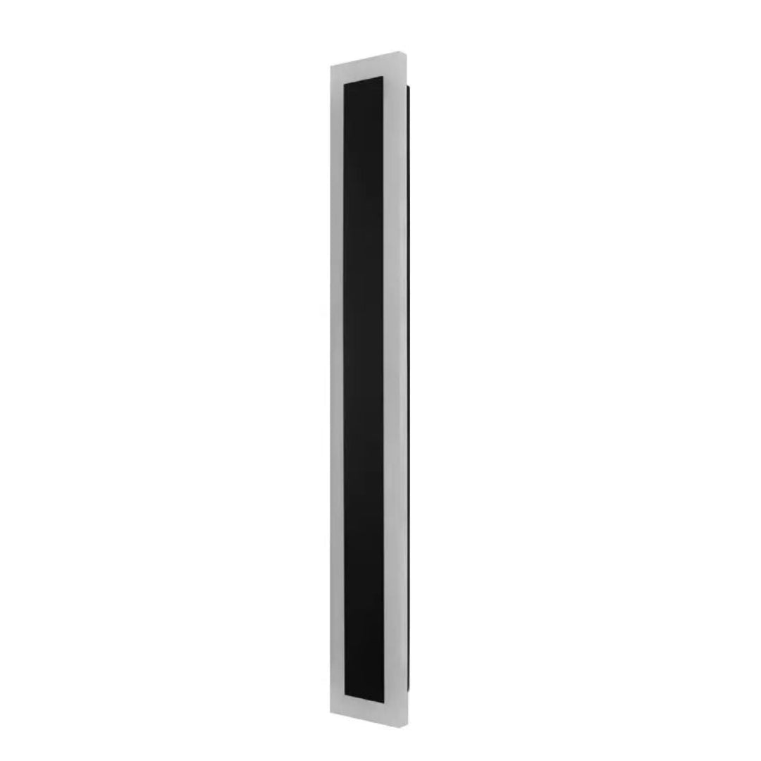 Slim black IP65 outdoor wall light shown on an exterior wall
