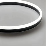 Premium metal finish detail of minimalist flush mount ceiling light