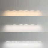 Wave pendant colour temperature and dimming comparison; features depend on the selected version