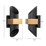 Modern Metal Waterproof Outdoor LED Wall Light