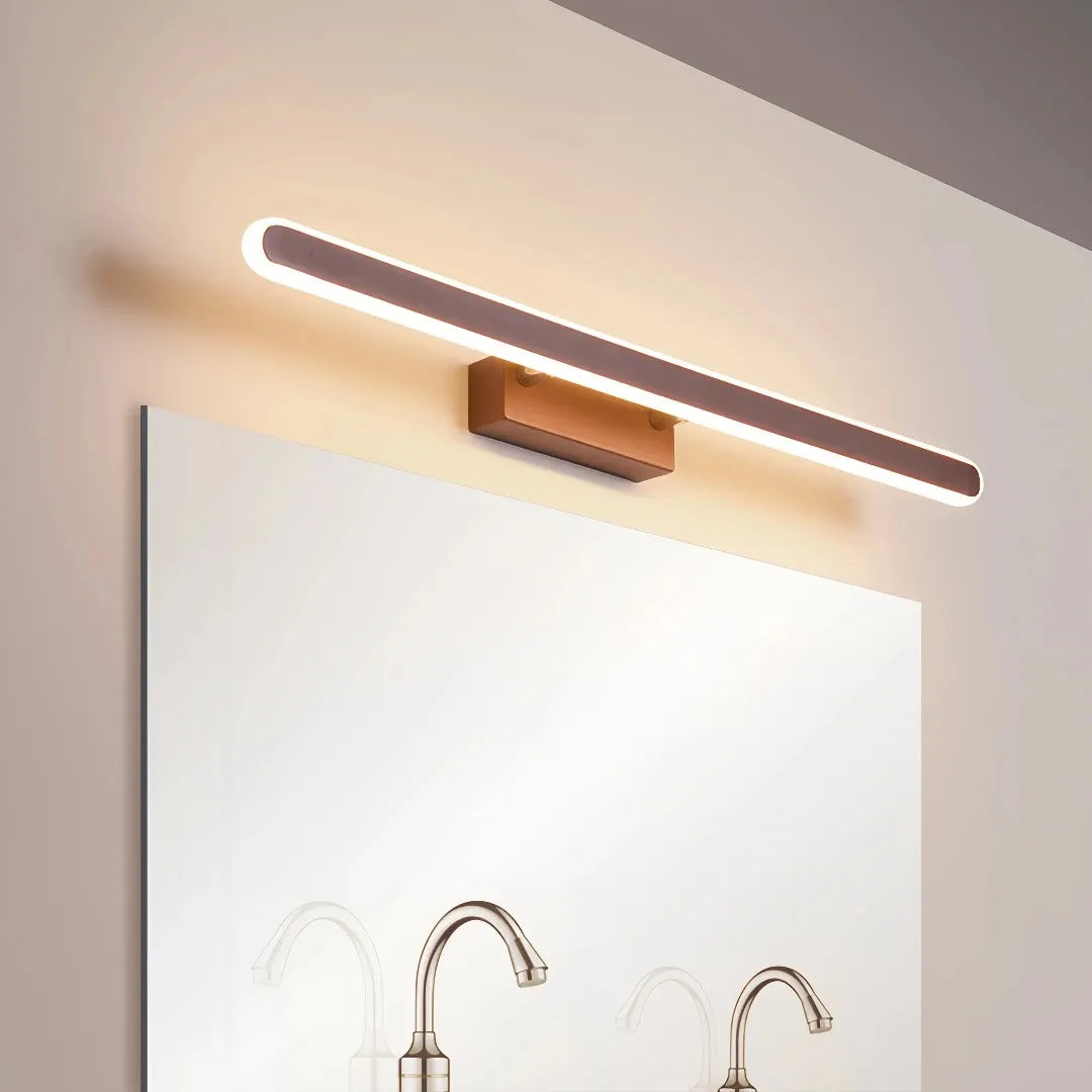 IP44 LED bathroom mirror wall light in a modern bathroom