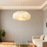 White cloud-shaped cotton pendant light