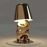 Gold and silver figure-inspired table lamp style options