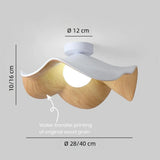 Lotus leaf flush ceiling light available in 28cm and 40cm sizes