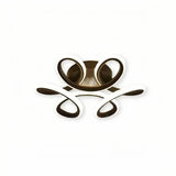 Black flower-shaped LED flush ceiling light