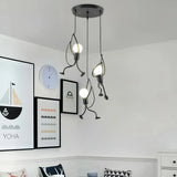 Modern Iron Man Pendant Light Dimmable for Dining Room