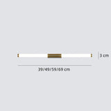 Modern Linear Gold LED Bathroom Wall Light