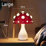 Modern Mushroom Bedside Table Lamp with Anti-Glare Lighting