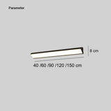 Dimension diagram showing five wall light lengths from 40 to 150 cm