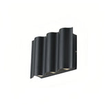 Modern Outdoor Up and Down Wall Light Aluminum Black for Exterior Wall, IP65
