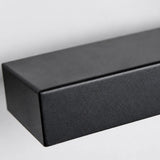Side view of the slim black outdoor wall light