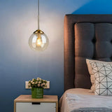 Modern Globe Glass Pendant Light Dimmable for Kitchen Island