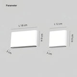 Outdoor Flat Wall Light Waterproof for Exterior Wall, Modern Metal Design