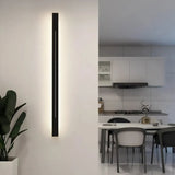Minimalist Linear Wall Light Dimmable Metal for Living Room