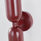 Side view of the Morandi double-headed wall light