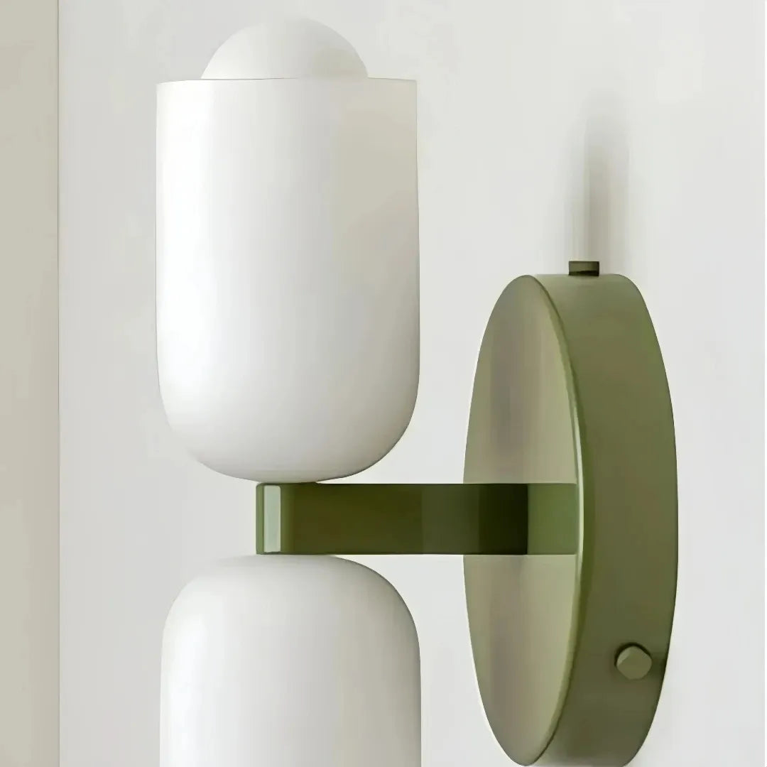 Hardwired installation details for the indoor glass wall light