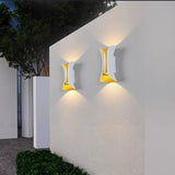 Exterior Up and Down LED Wall Light, Modern Curved Design, IP65