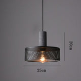 Industrial Black Clear Glass Pendant Light