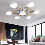 Nordic Style Disc LED Ceiling Light Dimmable Metal for Living Room
