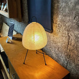 Scandinavian Paper Table Lamp White for Living Room, Anti-Glare