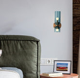 Nordic Glass Up and Down Wall Light for Bedside, Anti-Glare LED